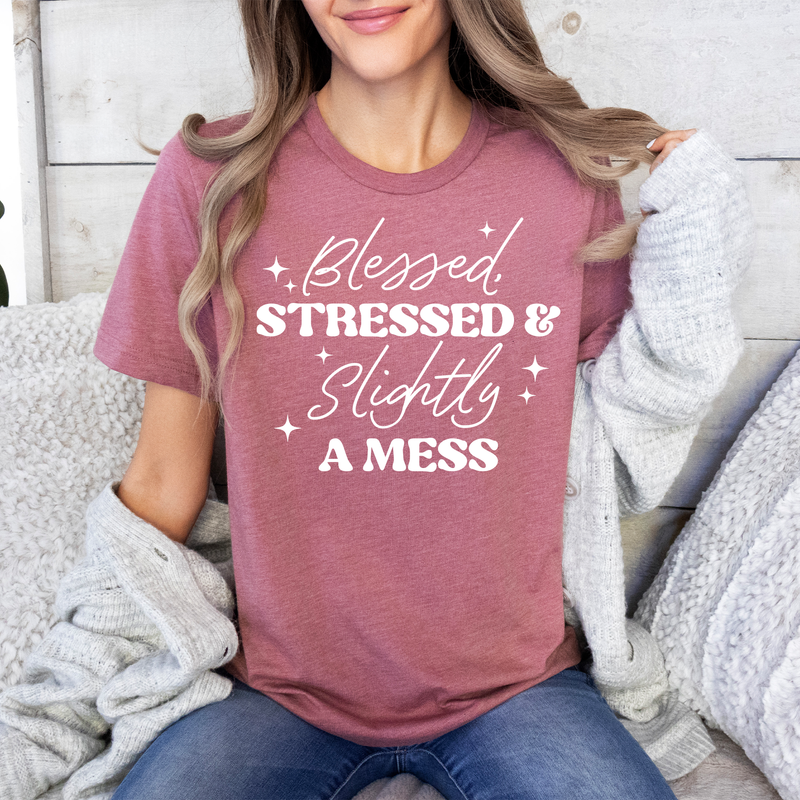 Blessed, Stressed & Slightly A Mess T-Shirt