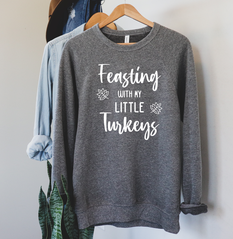 Feasting with my Little Turkeys Crew Sweatshirt