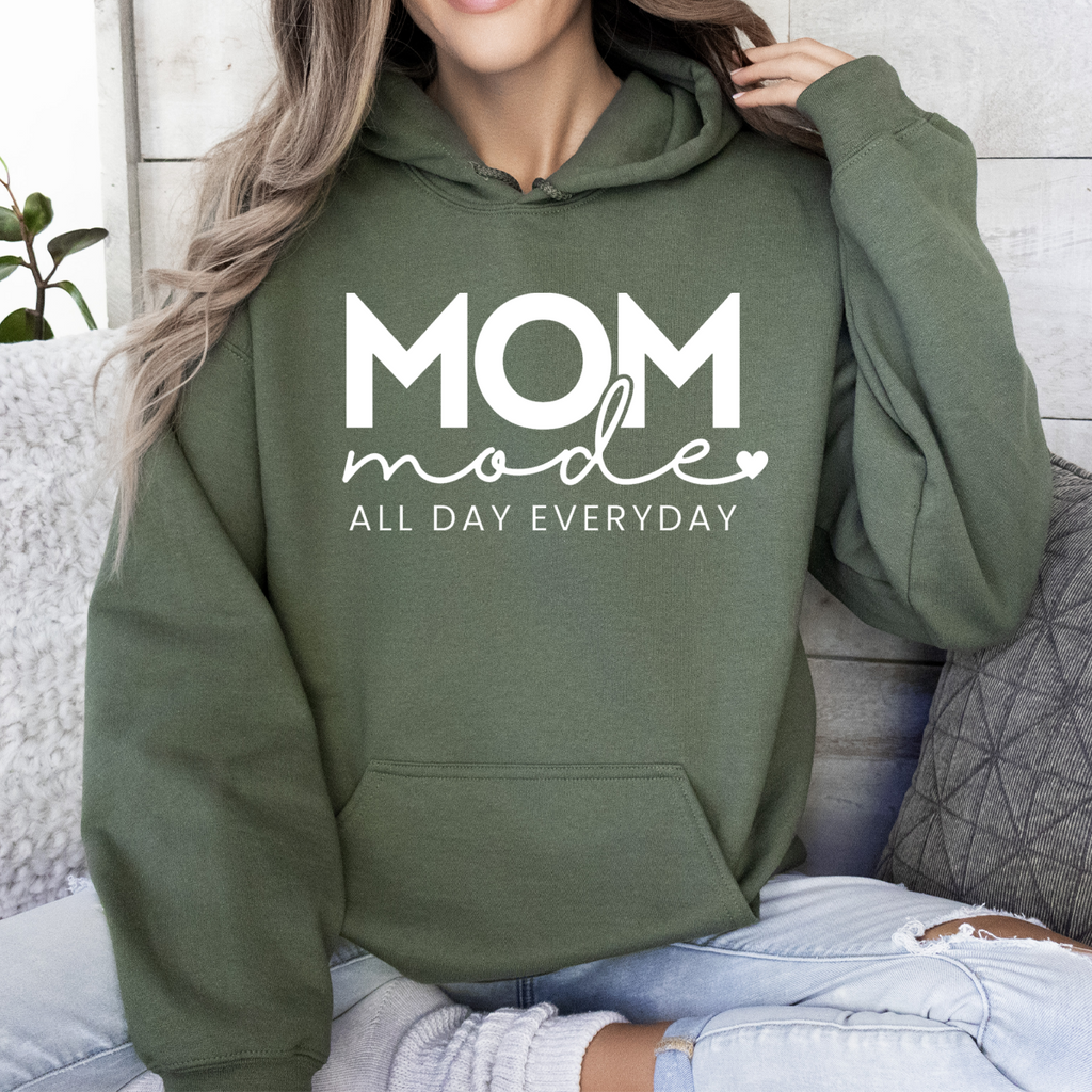 Mom Mode Hooded Sweatshirt