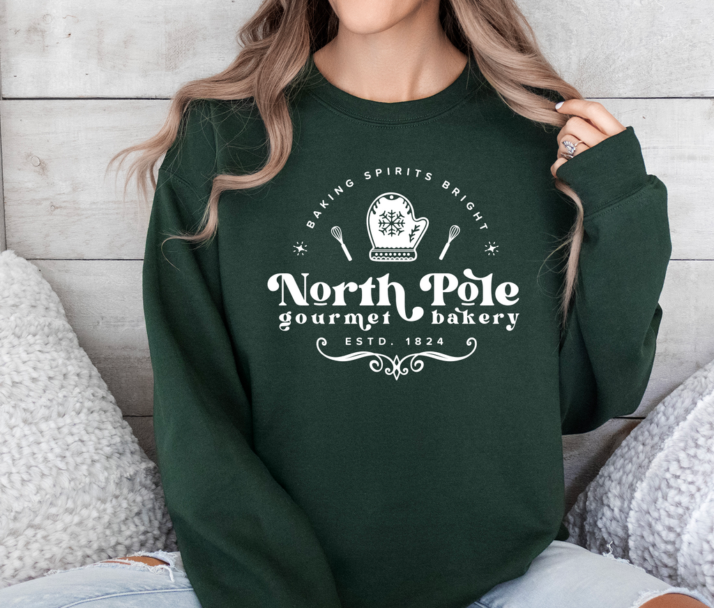 North Pole Gourmet Bakery Crew Sweatshirt